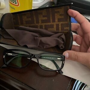 Auth Fendi frame glasses unisex